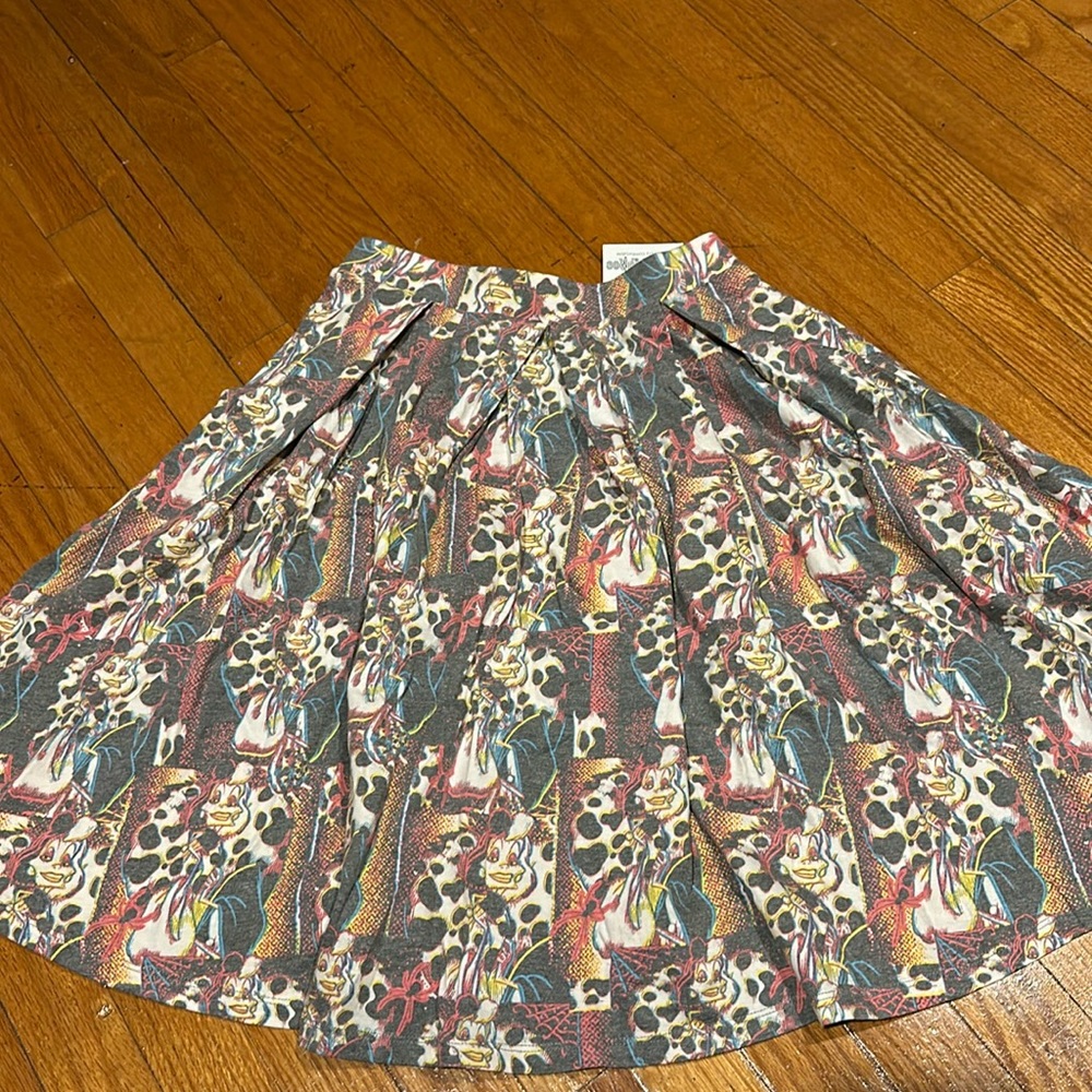 Lularoe Madison Disney 101 Dalmations Cruella De Ville midi skirt, sz XS NWT